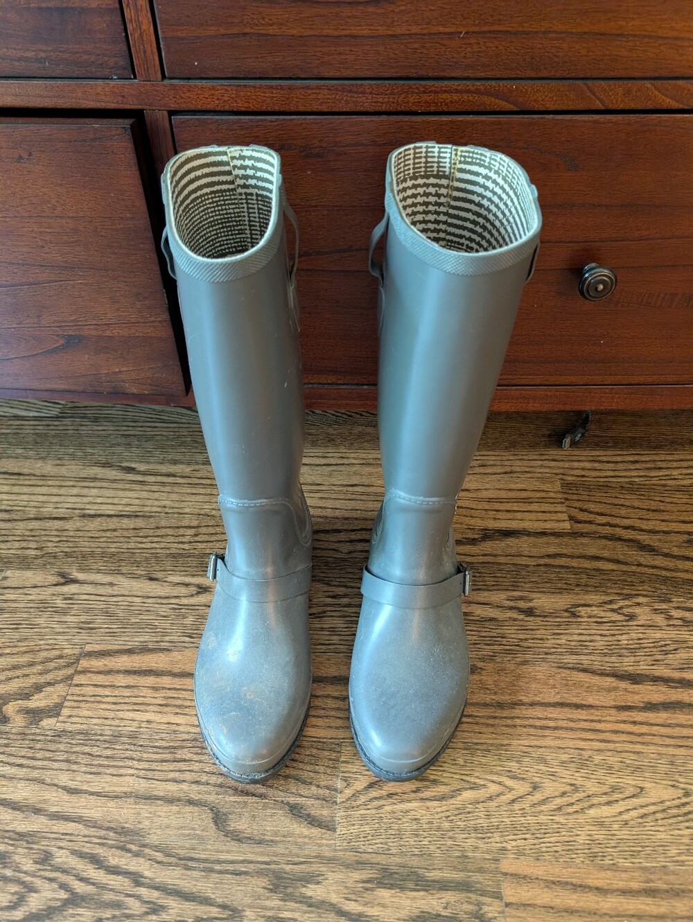L.L. Bean Tall Waterproof Gray Women's Rain Boots